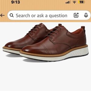 Ecco Men's Brown Leather Dress Shoes